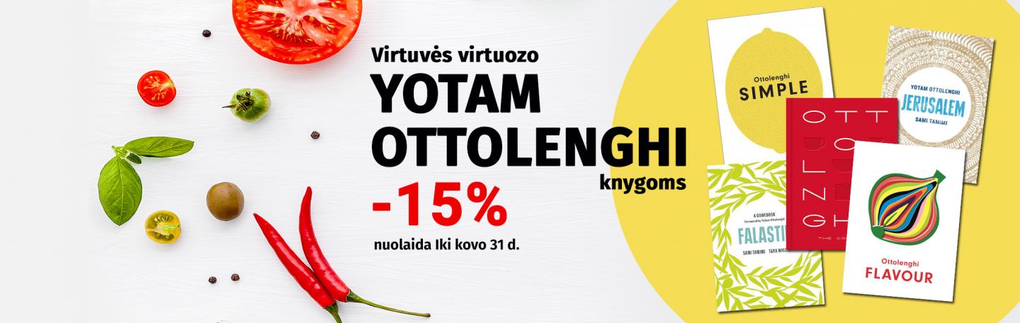 Yotam Ottolenghi kulinarijos knygoms -15% nuolaida