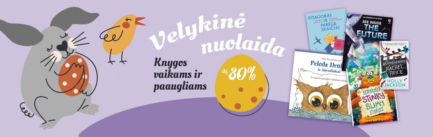 Velykinis baneris - knygos vaikams ir paaugliams