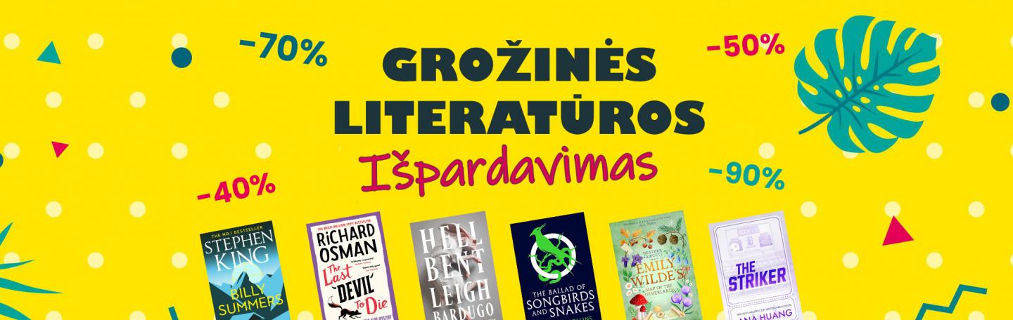 Grožinės literatūros knygos pigiau