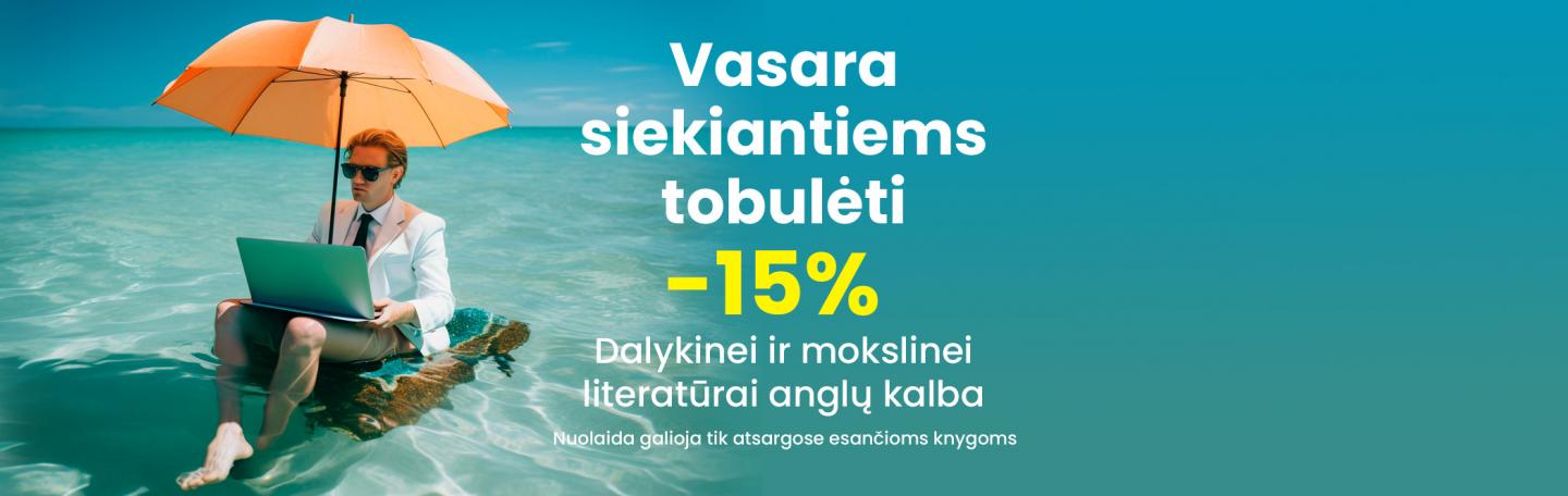Vasaros nuolaida mokslinei ir dalykinei literatūrai