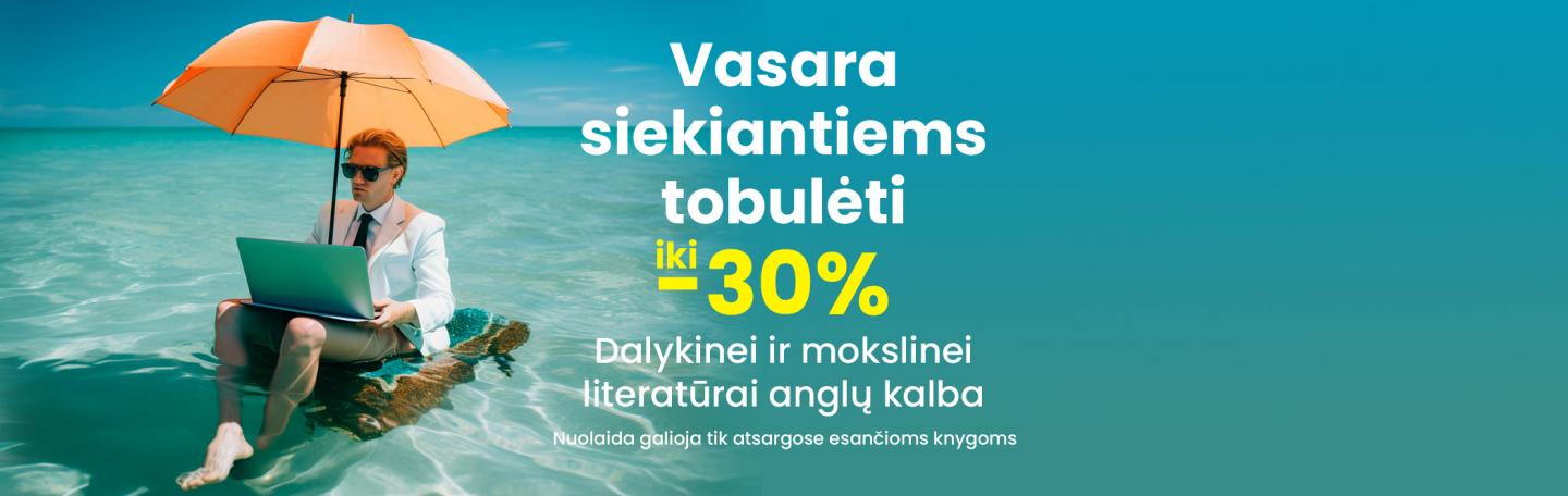 Vasaros nuolaida mokslinei ir dalykinei literatūrai