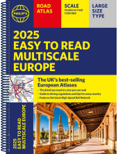 2025 Philip's Easy to Read Multiscale Road Atlas Europe - Humanitas