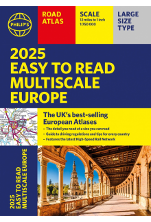 2025 Philip's Easy to Read Multiscale Road Atlas of Europe - Humanitas