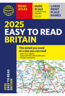 2025 Philip's Easy to Read Road Atlas of Britain - Humanitas