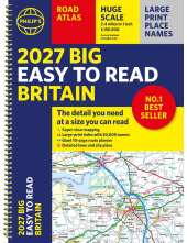 2027 Philip's Big Easy to Read Road Atlas of Britain (A3 Spiral) - Humanitas