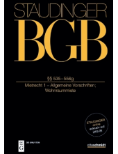 §§ 535-556g: (Mietrecht 1 - Allgemeine Vorschriften; Wohnraummiete) - Humanitas