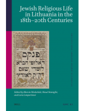 Jewish Religious Life in Lithu ania in the 178th-20th Centuri - Humanitas