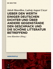 Ueber den Werth einiger Deutschen Dichter und über andere Gegenstände den Geschmack und die schöne Litteratur betreffend - Humanitas