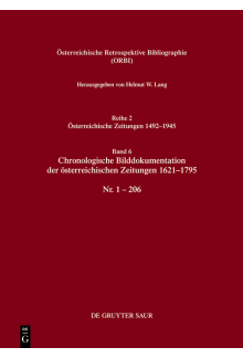 Chronologische Bilddokumentation der österreichischen Zeitungen 1621–1795: Nr. 1–206 - Humanitas
