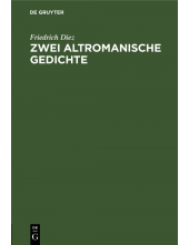 Zwei altromanische Gedichte - Humanitas