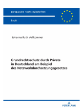 Grundrechtsschutz durch Private in Deutschland am Beispiel des Netzwerkdurchsetzungsgesetzes - Humanitas