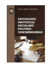 Savivaldos institucijų socialinis politinis veiksmingumas - Humanitas