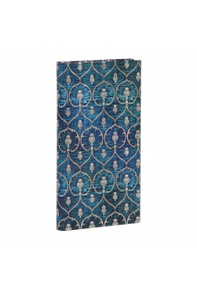 Blue Velvet Slim Lined Journal (Elastic Band Closure) - Humanitas