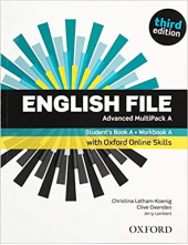 English File Advanced Student's Book/Workbook MultiPack A with Oxford Online Skills (vadovėlis ir pratybos,3rd edition) - Humanitas