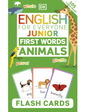 English for Everyone Junior First Words Animals Flash Cards - Humanitas