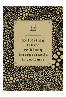 Kultūrinių teksto reikšmių interpretacija ir vertimas - Humanitas