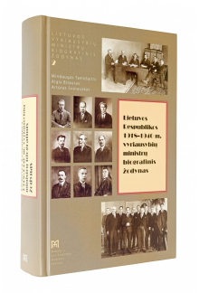 Lietuvos Respublikos 1918-1940m.vyriausybių ministrų biogr.ž - Humanitas