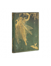 Olive Fairy Midi Lined Hardcover Journal (Elastic Band Closure) - Humanitas
