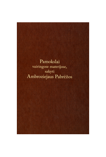 Pamokslai vairingose materijose, sakyti Ambroziejaus Pabrėžos - Humanitas