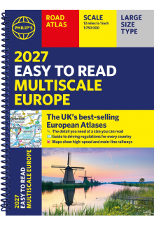 Philip's 2027 Easy to Read Multiscale Road Atlas of Europe - Humanitas