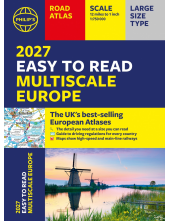 Philip's 2027 Easy to Read Multiscale Road Atlas of Europe - Humanitas
