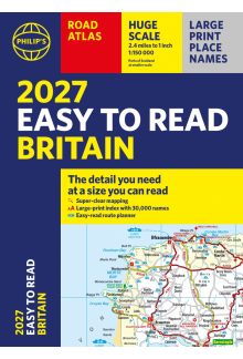 Philip's 2027 Easy to Read Road Atlas of Britain (A4 Paperback) - Humanitas