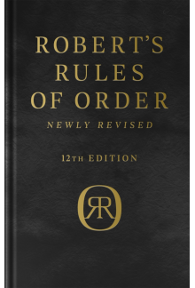 Robert's Rules of Order Newly Revised, Deluxe 12th edition - Humanitas