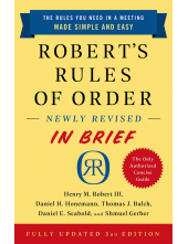 Robert's Rules of Order Newly Revised In Brief, 3rd edition - Humanitas