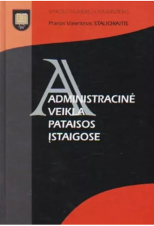 Administracinė veikla pataisos įstaigose - Humanitas
