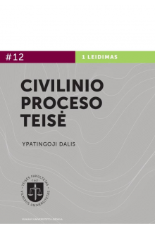 Civilinio proceso teisė. Ypatingoji dalis. 2 knyga - Humanitas