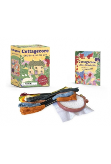 Cottagecore Cross-Stitch Kit: Book + 4 Patterns - Humanitas