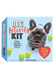 Dog Activity Kit: Activity Boo k, 3 Play Cups, Tennis Ball - Humanitas