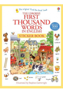 First Thousand Words in English Sticker Book - Humanitas