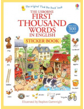 First Thousand Words in English Sticker Book - Humanitas