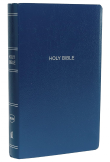 Holy Bible NKJV (Blue Leather Look) - Humanitas