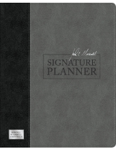 John C. Maxwell Signature Planner (Gray Black LeatherLuxe®) - Humanitas