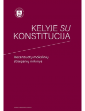 Kelyje su Konstitucija:recenzu otų mokslinių straipsnių rinki - Humanitas