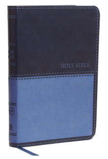 KJV Holy Bible: Value Compact Thinline, Blue Leathersoft, Red Letter, Comfort Print: King James Version - Humanitas