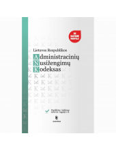 Lietuvos Respublikos administracinių nusižengimų kodeksas (2022-09-01) - Humanitas