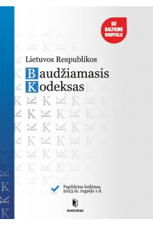 Lietuvos Respublikos baudžiamasis kodeksas (2023-09-01) - Humanitas