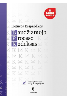 LR Baudžiamojo proceso kodeksas 2023.08.01 - Humanitas