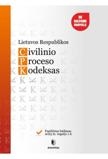 Lietuvos Respublikos civilinio proceso kodeksas (2023-09-01) - Humanitas