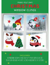 Make Your Own Christmas Window Clings : Book+Plastic Sleeves - Humanitas