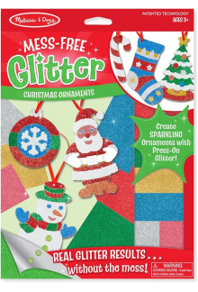 Mess-Free Glitter Christmas Or naments (6 Ornaments) - Humanitas
