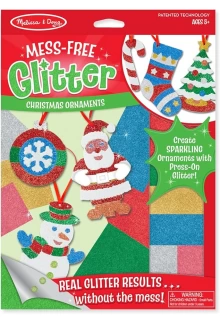 Mess-Free Glitter Christmas Or naments (6 Ornaments) - Humanitas