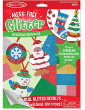 Mess-Free Glitter Christmas Or naments (6 Ornaments) - Humanitas