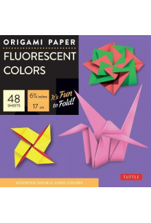 Origami Paper - Fluorescent Colours, 48 Sheets - Humanitas