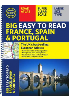 Philip's Big Easy to Read France, Spain & Portugal Road Atlas - Humanitas