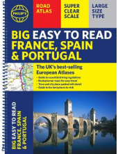 Philip's Big Easy to Read France, Spain & Portugal Road Atlas - Humanitas