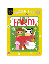 Puzzle Stix Meet the Farm BBwith removable puzzle pieces - Humanitas